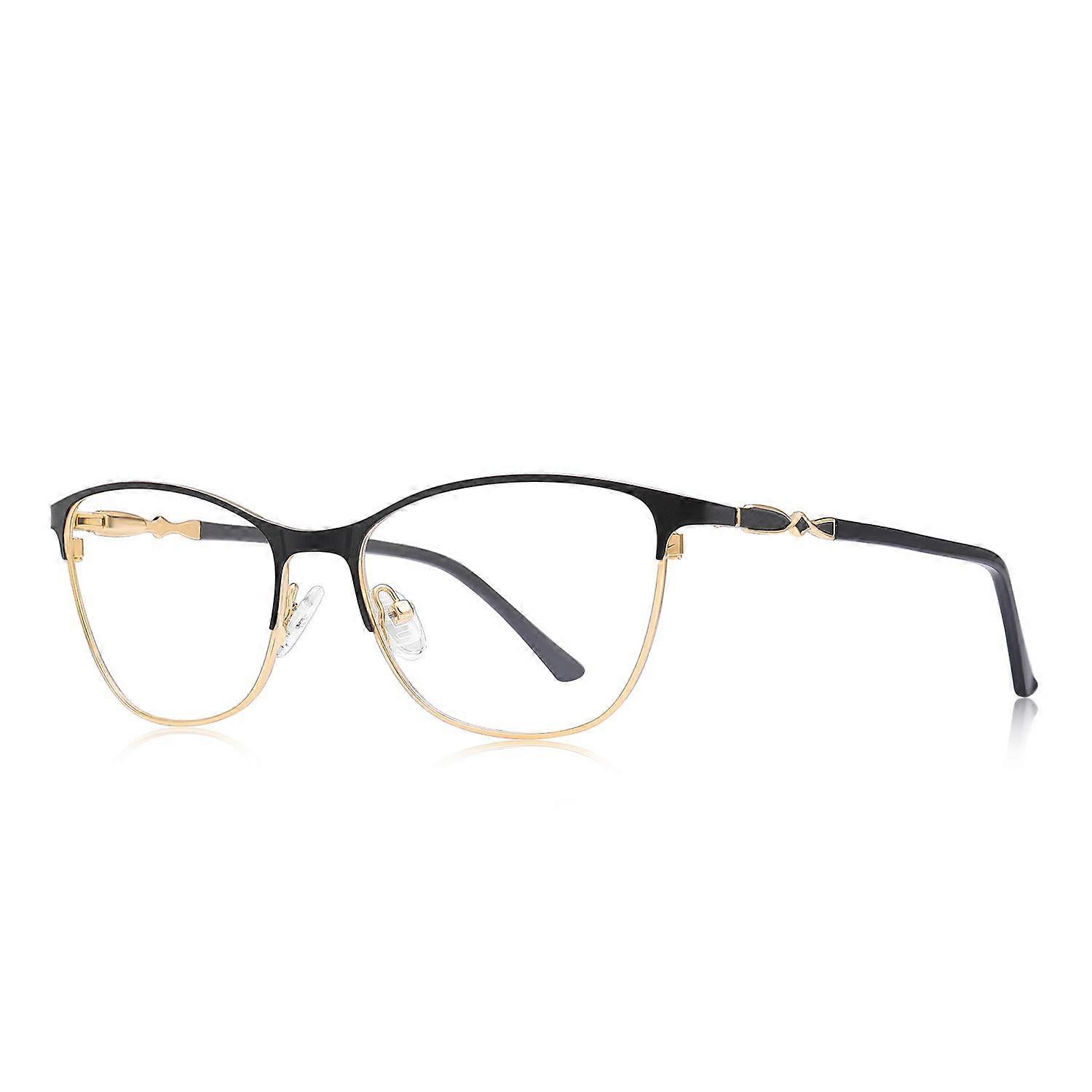 Cat Eye Reading Glasses For Women Retro Style with Spring Hinges, Blue Light Blocking, Lightweight, Comfortable Fit