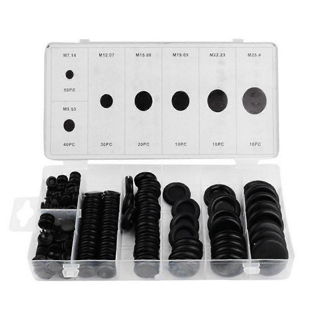 170 Rubber Grommet Assortment Firewall Hole Plug Set Electrical Wire Gasket Kit Multicolor