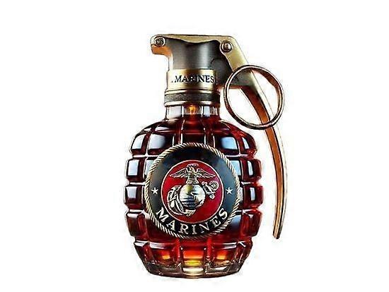 Military Hand Grenade Whiskey Bottle 2025 Χαραγμένο Hand-Grenade Shape Glass 309ml Στεγανό &; Ανθεκτικό Ουίσκι Καράφα Στρατιωτική Συλλογή Βετεράνος Gi
