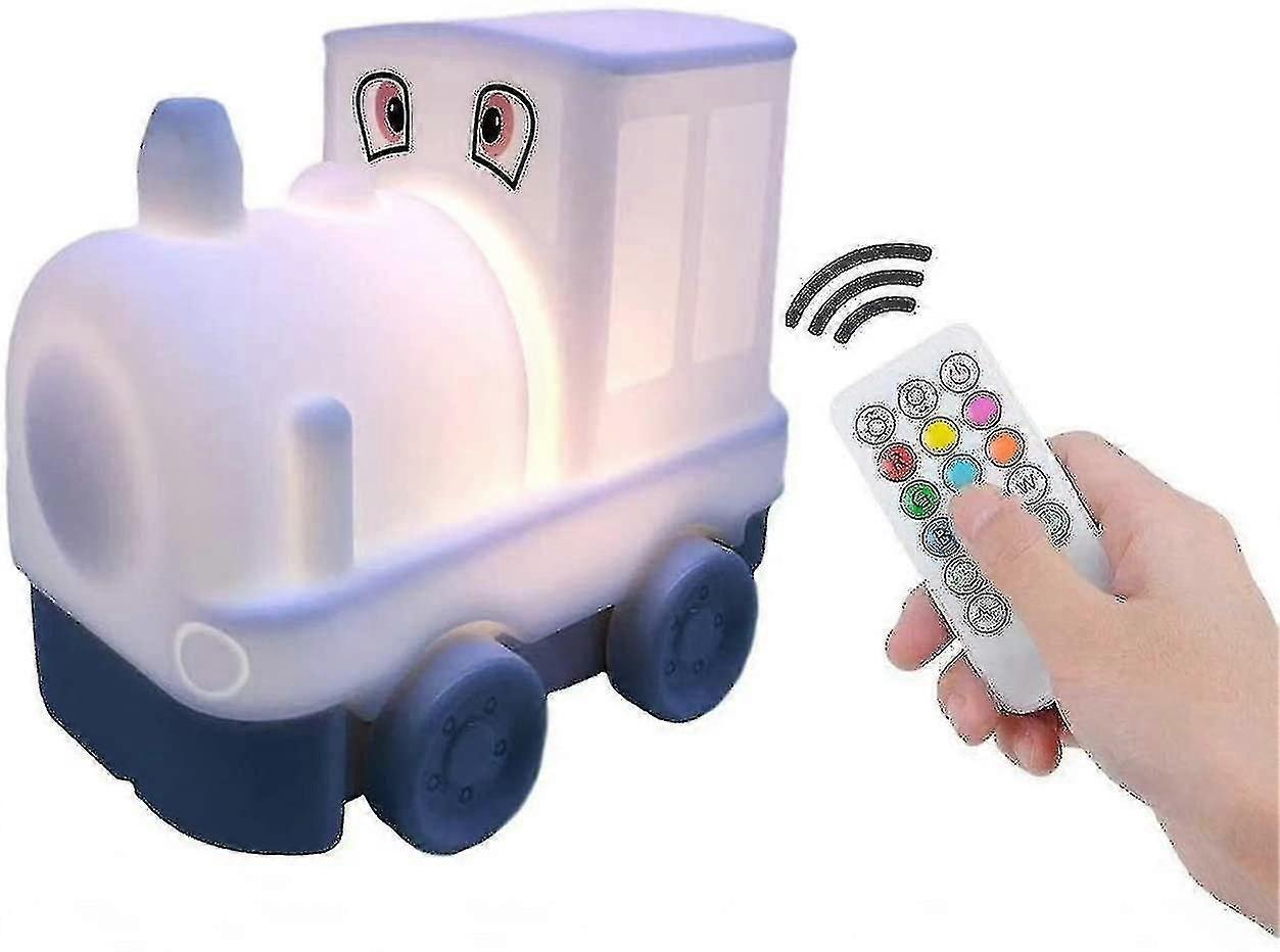 USB Rechargeable Night Light for Kids - 9 Color-Changing Nursery Lamp with Remote & Clap Control