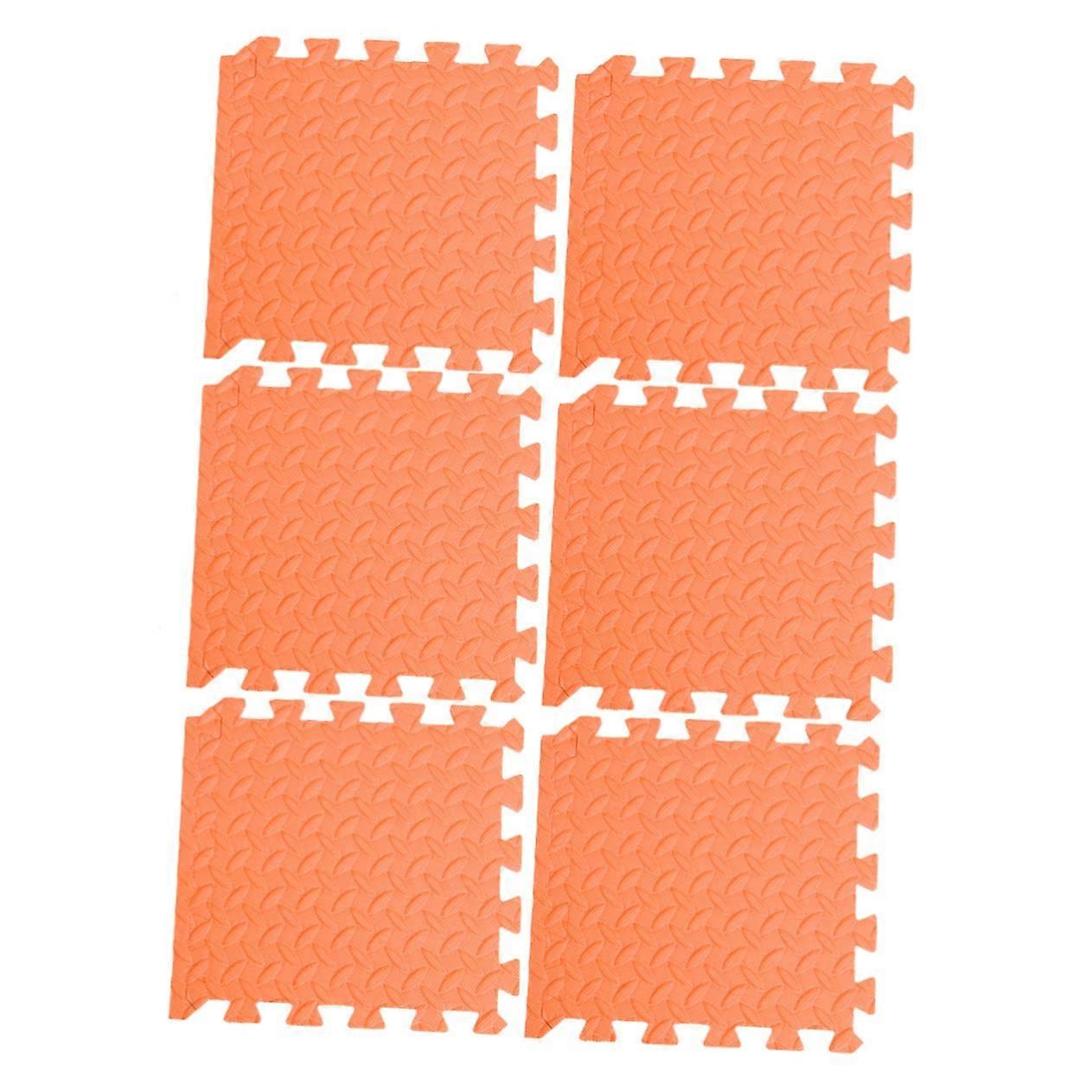 6pcs Kids Rug Cushioned Floor Mat Foam Tiles Floor Puzzle Mat