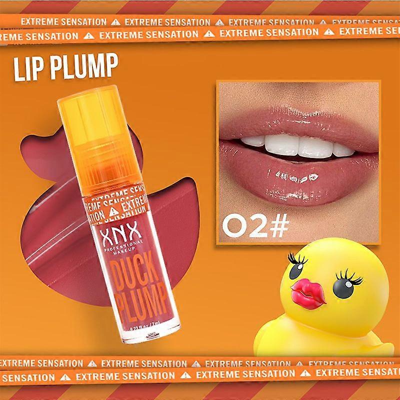 Duck Lip Plumper Gloss, Glitter Shine Primer Lip Tint Clear Plumping Lip Gloss, High Pigment No Sticky Sexy Lip Gloss, Lip Plumper Gloss Make Lips Ful