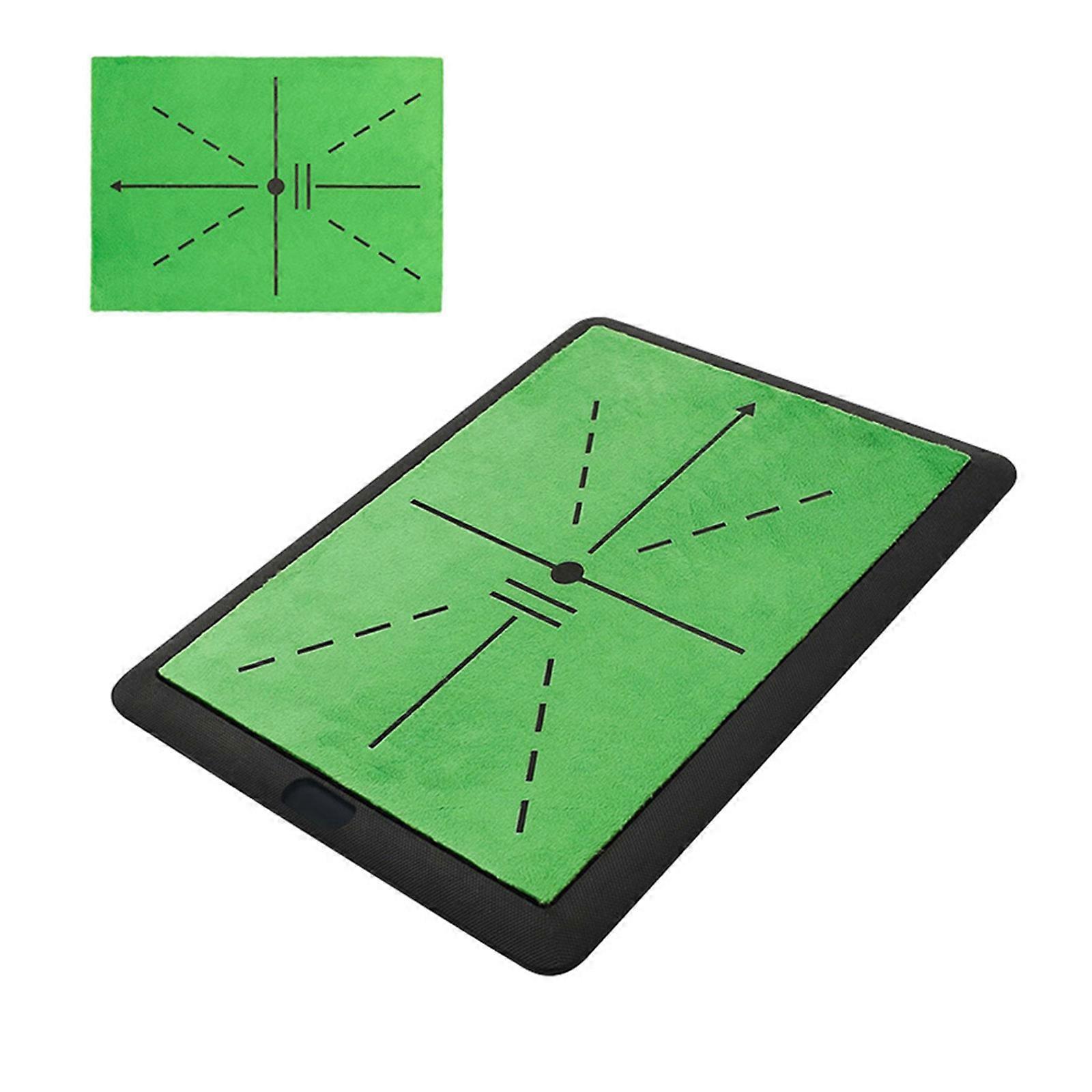 Golf Practice Mat for In/Outdoor Golf Swing Training Golf Training Mat, Replaceable Golf Hitting Mat with Antislip Base