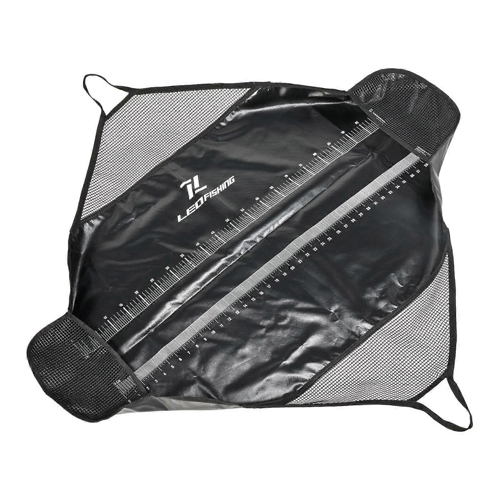 Fish Transport Bag - Foldable Black Kayak Fishing Bag with Handle for Tournament Use, Fish Storage and Transport