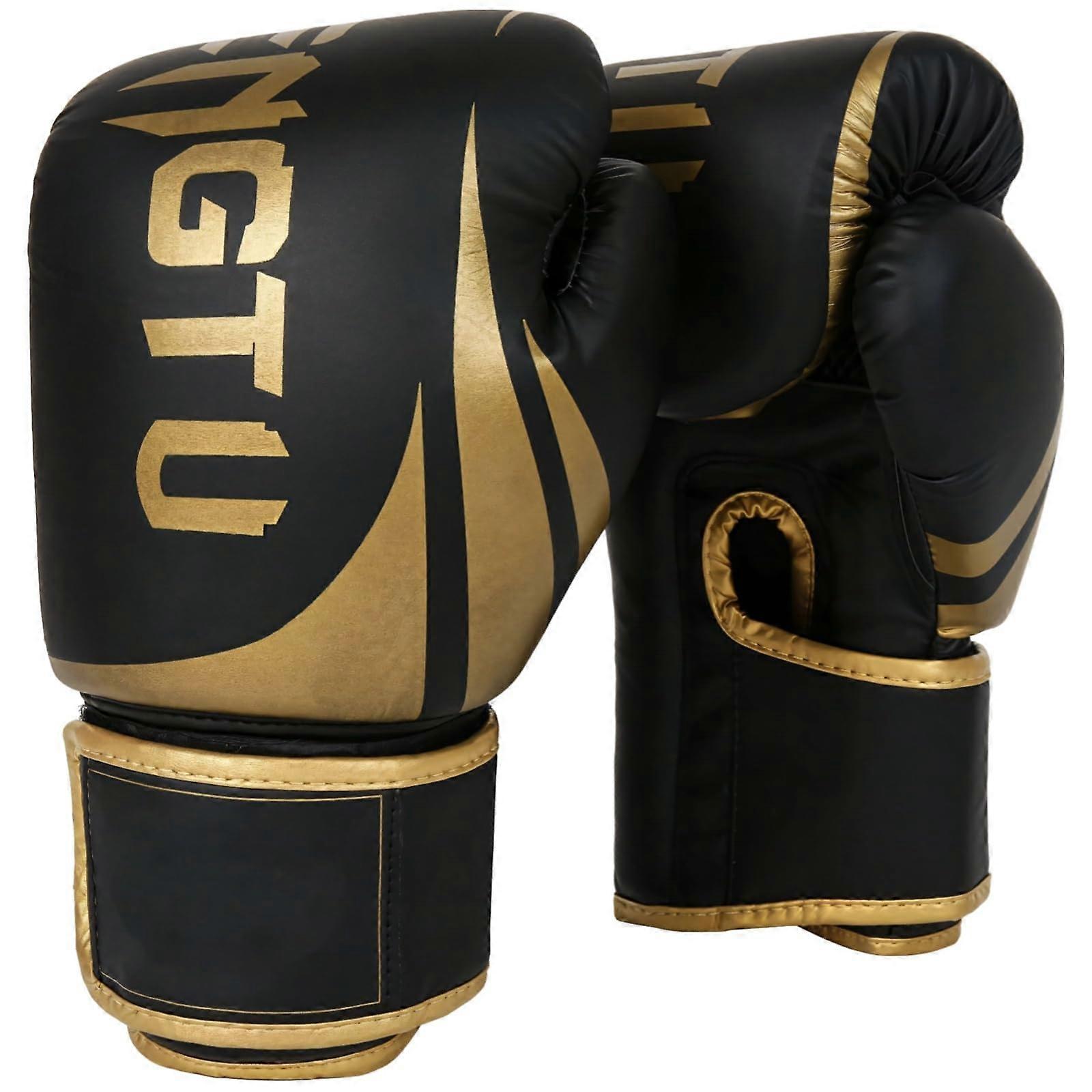 Premium leather boxing gloves for adults, tearresistant gloves with padded foam for training, elastic wrist support, 340 g