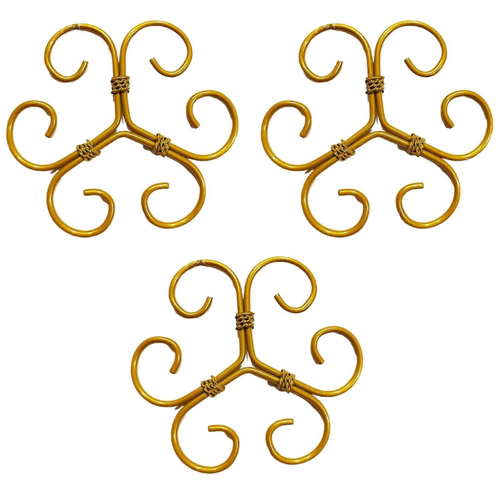 3 Pieces/Set Fit and Fix Plants Easy with Sturdy Trunk Frame Iron Arrangement Device Iron Wire Lotus Frame Bonsai, Type 2 Type2