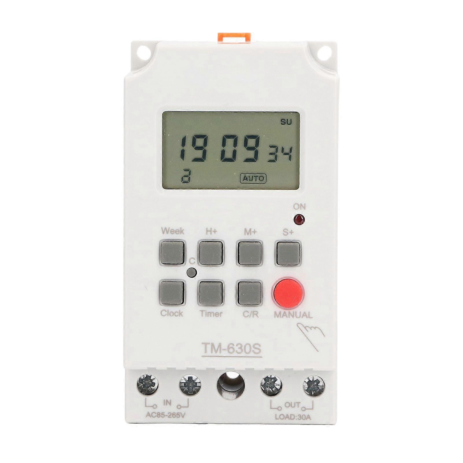 High quality  AC85-265V 30A Second Setting Digital Timer Switch Weekly