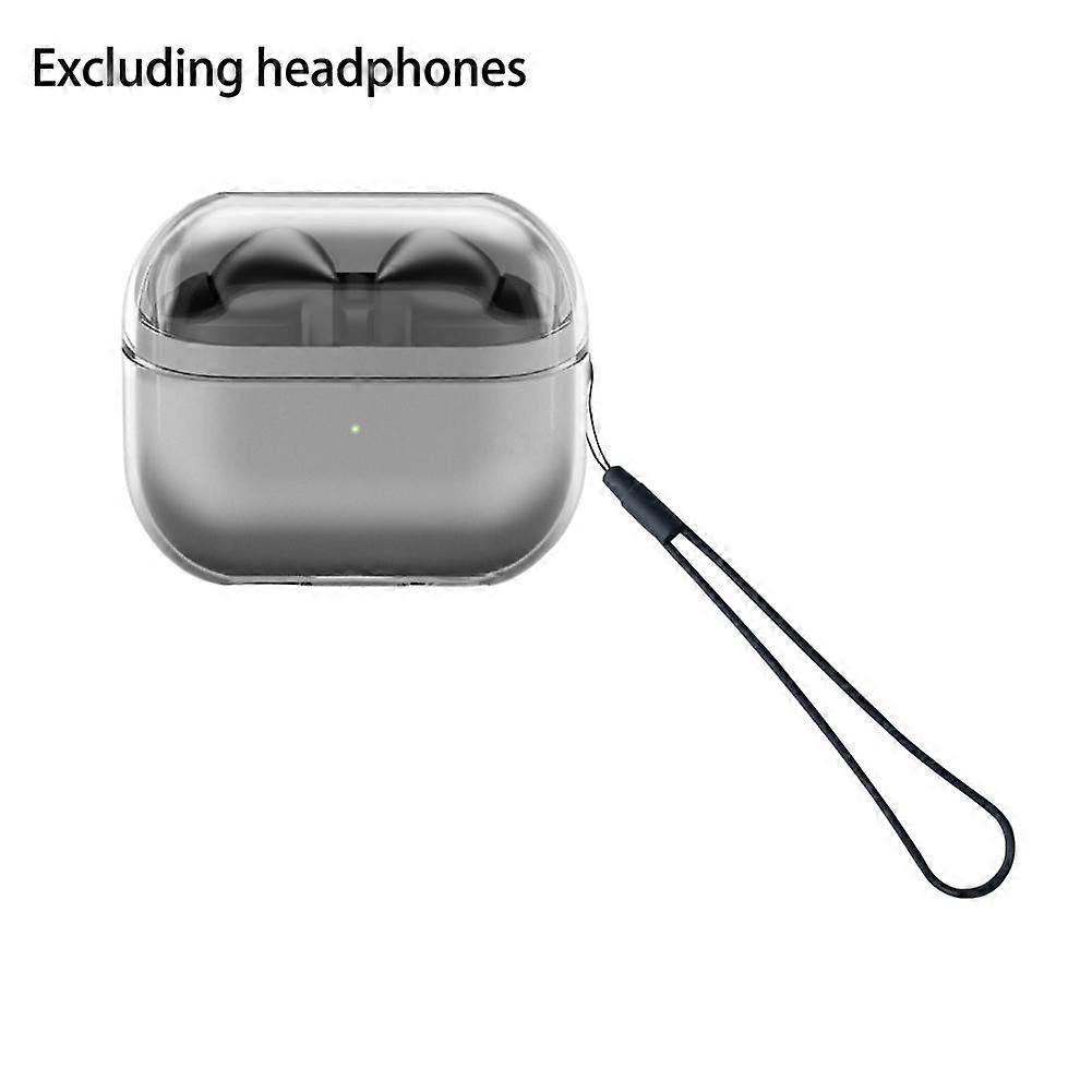 Transparent (A) For Samsung buds 3 pro$ Applicable to Samsung Galaxy buds3 earphone shell transparent buds3pro tpu protective cover with lanyard