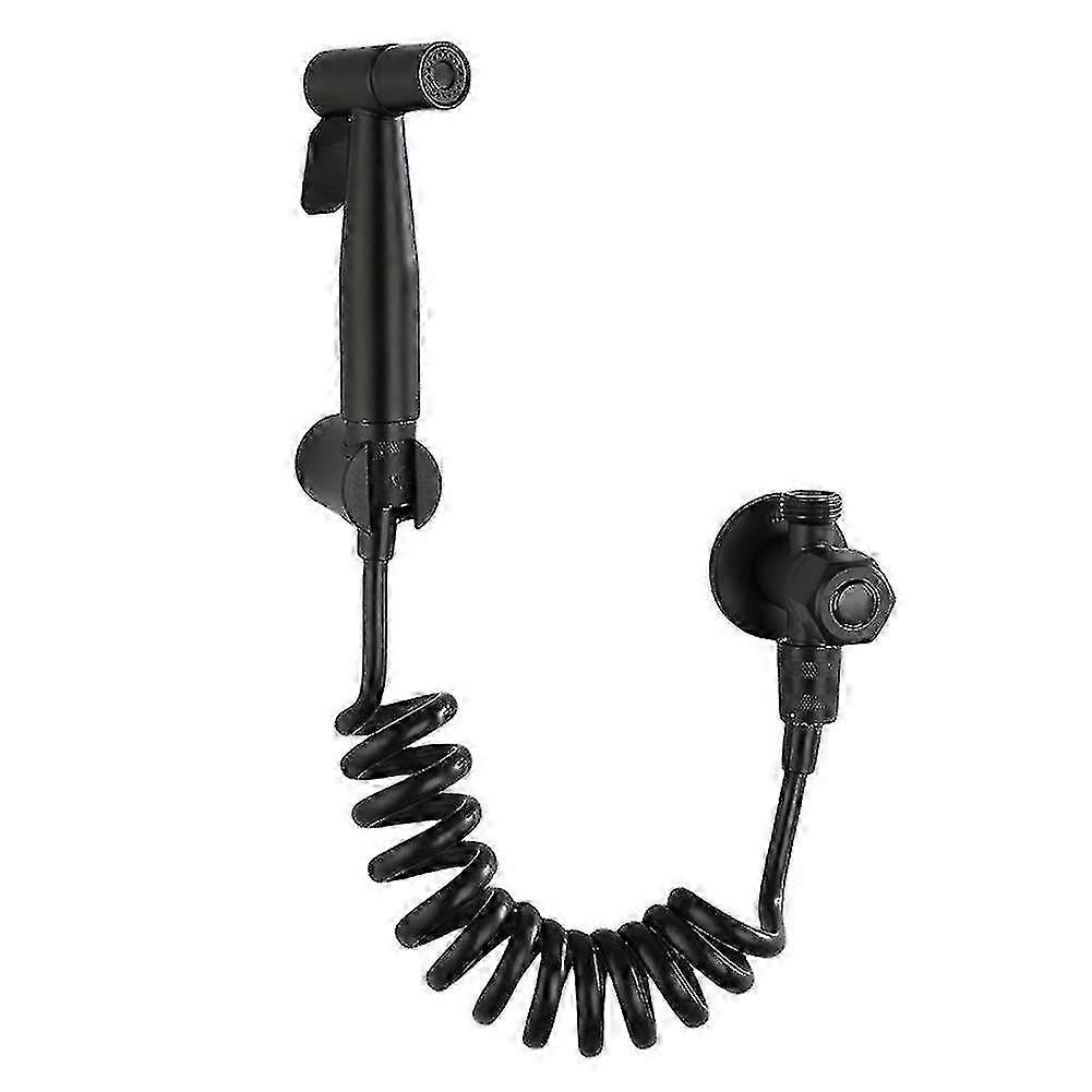 トイレバスルームウォールシャワーアクセサリー用のブラックビデスプレーセット