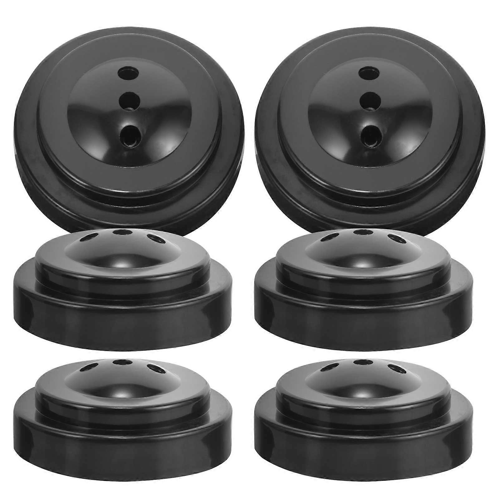 Plastic Mini Flag Stand 6Pcs Black Small Flag Holder for Home Quick Setup