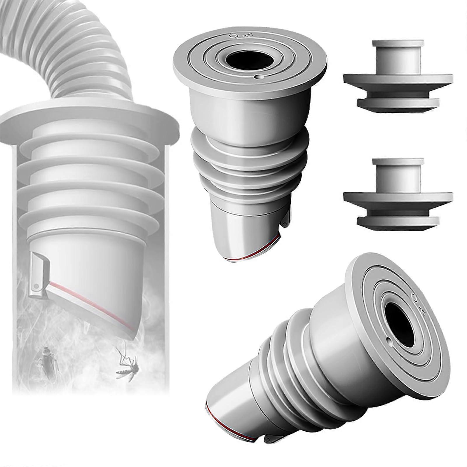 Pack of 2 Washing Machine Pipe Seal, 3545 mm Drain Hose Seal with Cap