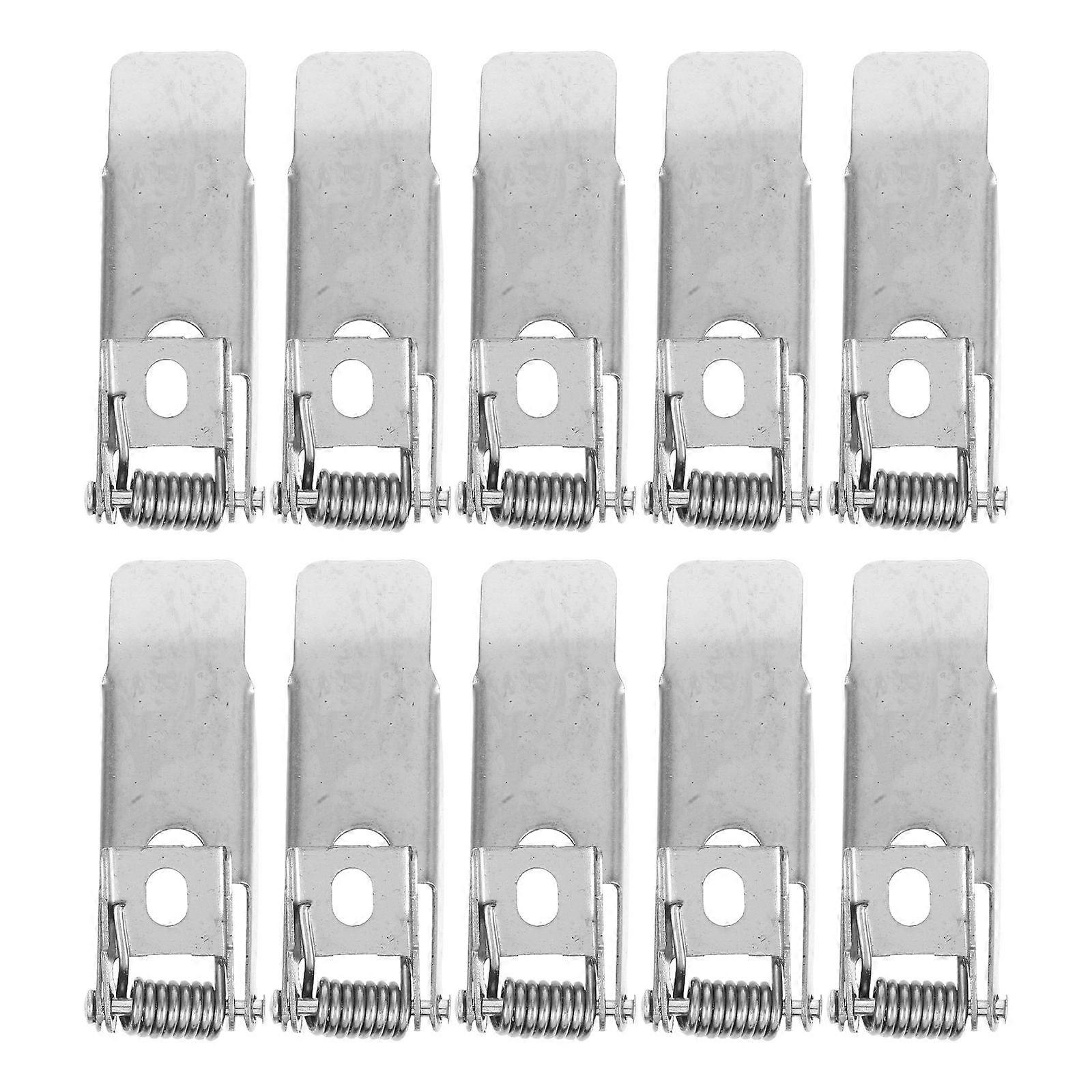 10pcs Spring Clips for Recessed Ceiling Lights – Elastic Securing Clamps for LED Downlights, Panel Lamps, Spotlights, and Ceiling Fixtures with