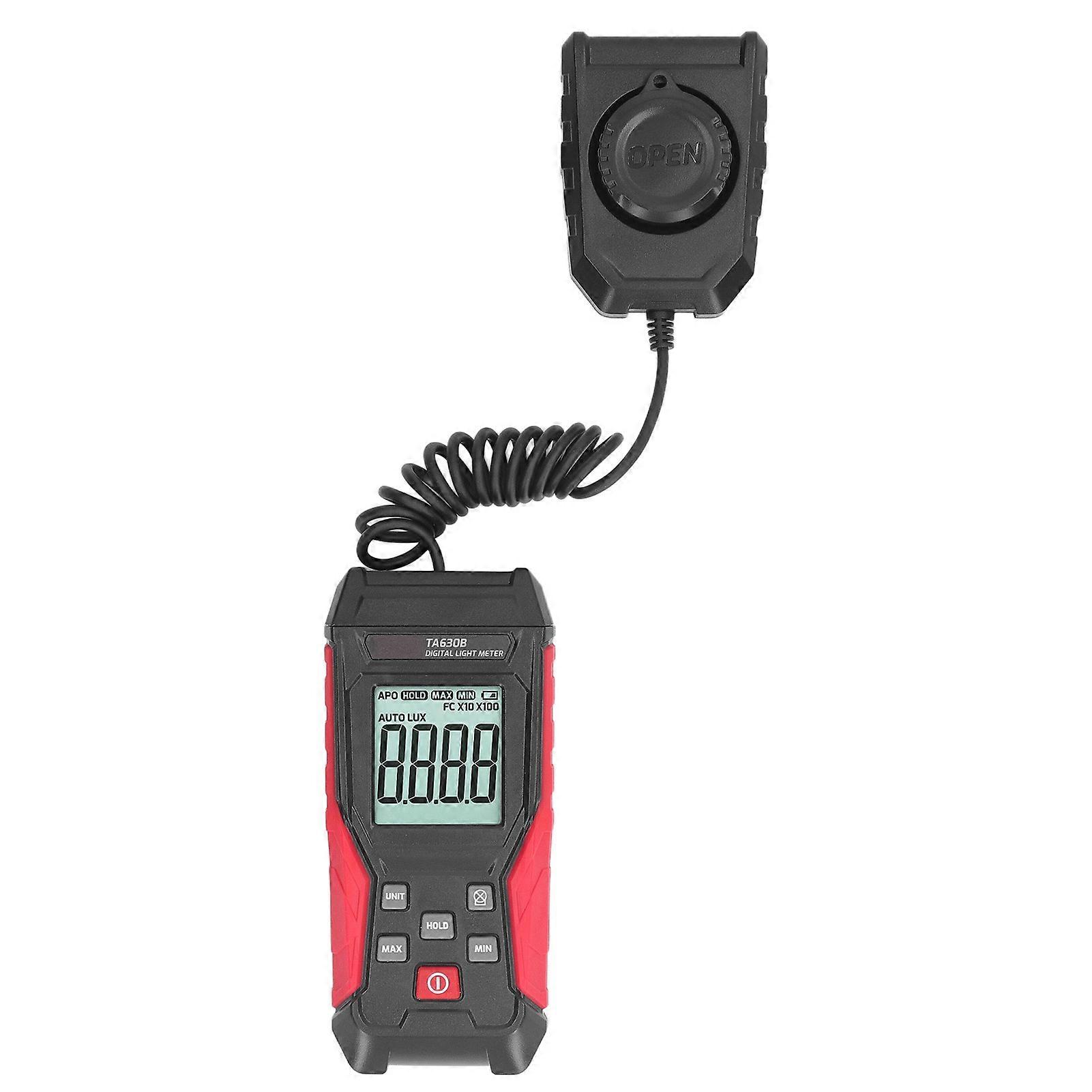Digital Illuminometer 200000LX High Accuracy Light Meter Automatic Power Off Illuminance Tester 