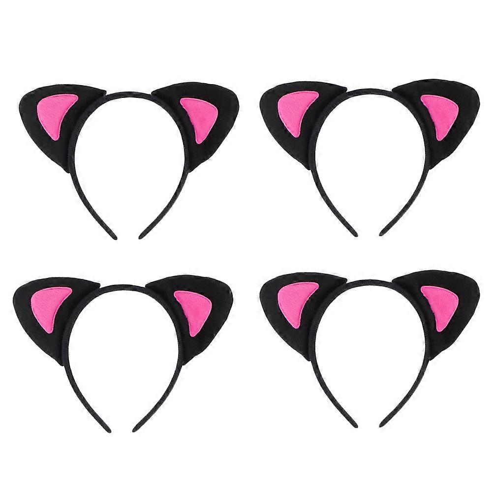 Lovely Fox and Wolf Ears Headbands for Kids Hair Decoration in Rosy Color Lightweight and