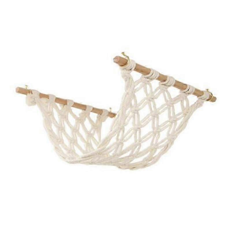 Macrame Fruit Hammock For Kitchen Under Cabinet, Hammock Fruit Holder Net And Hook For Hanging Frui