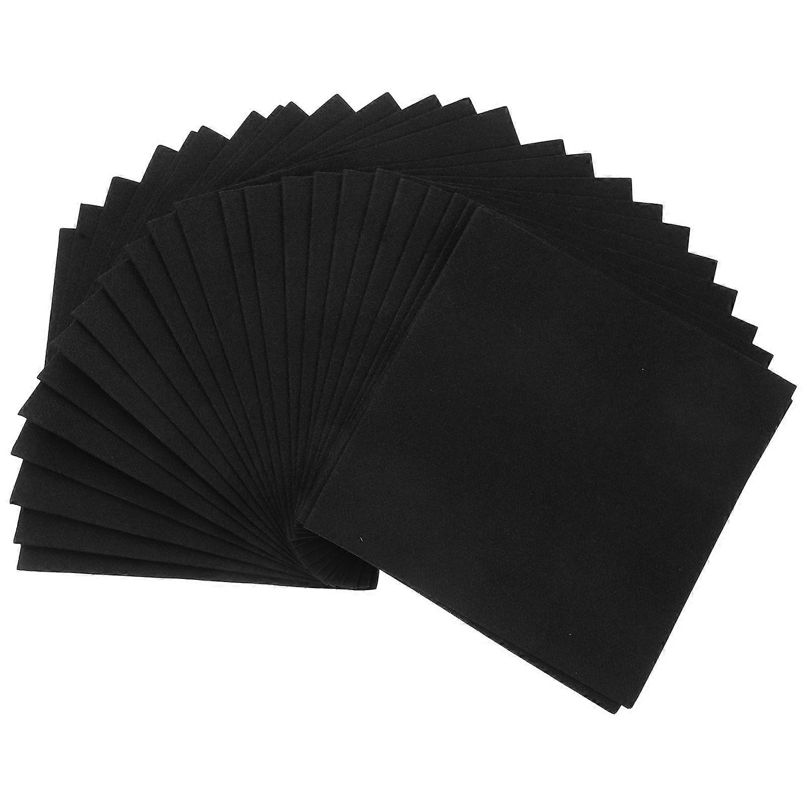 25 Pack Dust Free Cleaning Wipes for Lenses, Glass, and Surfaces – Shop Bulk Disposable Cleaning Cloths for Commercial or Home Use – Black Paper