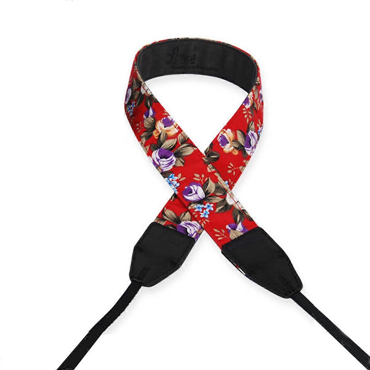 Vintage Floral Camera Strap Comfortable Weight Distribution For Dslr Cameras Multi 139.00X4.00X0.30Cm 1Pack