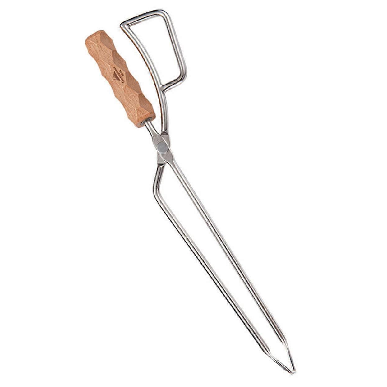 Burning Tongs Charcoal Clip Long Handle Anti-Scald Food Grill Tongs for Firewood BBQ, Heavy-Duty Wood Grabber Clamp