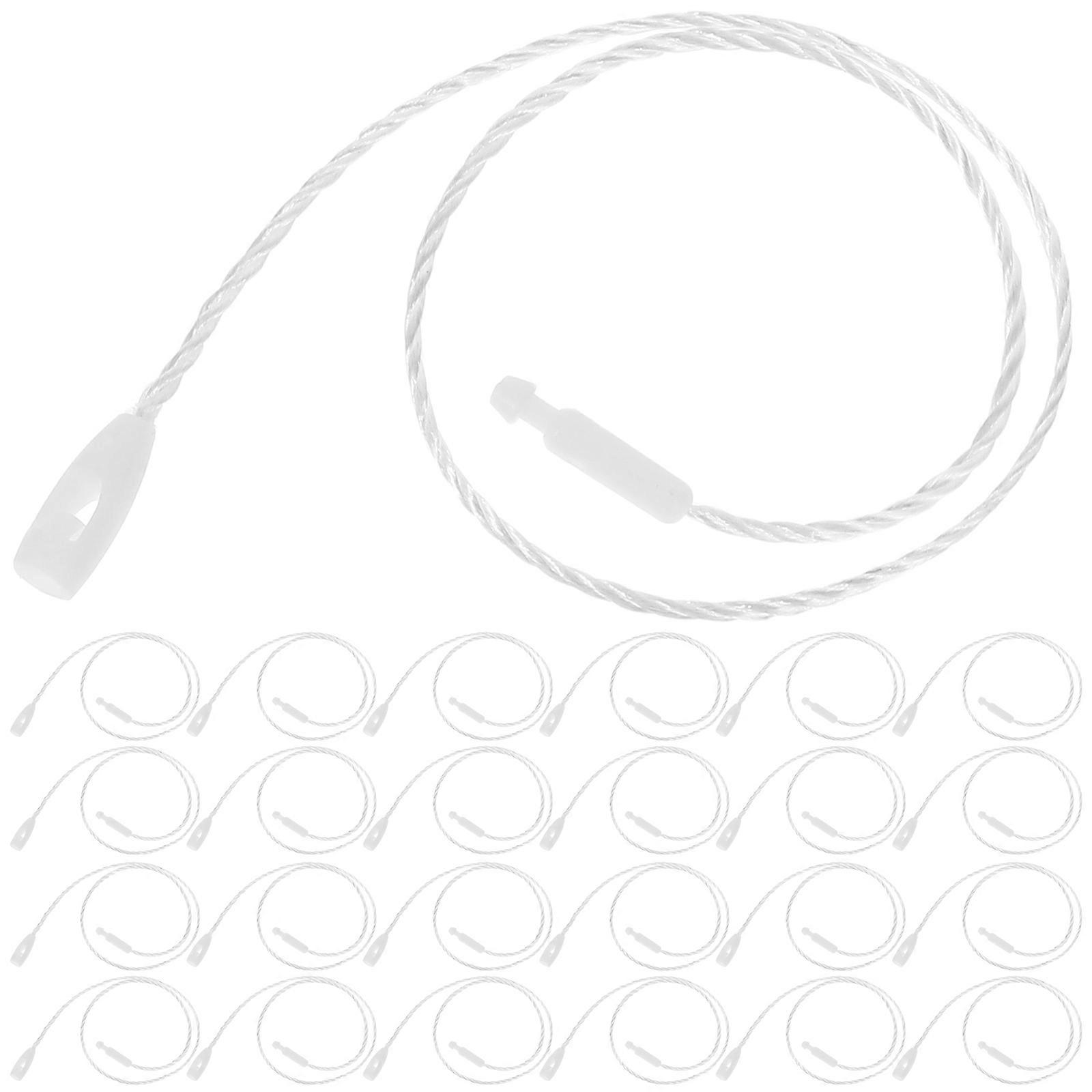 Polyester Lanyard Hanging Items Price Tags Fasteners Boutiques 20.00X0.40X0.40cm Simple Design White 1000Pcs
