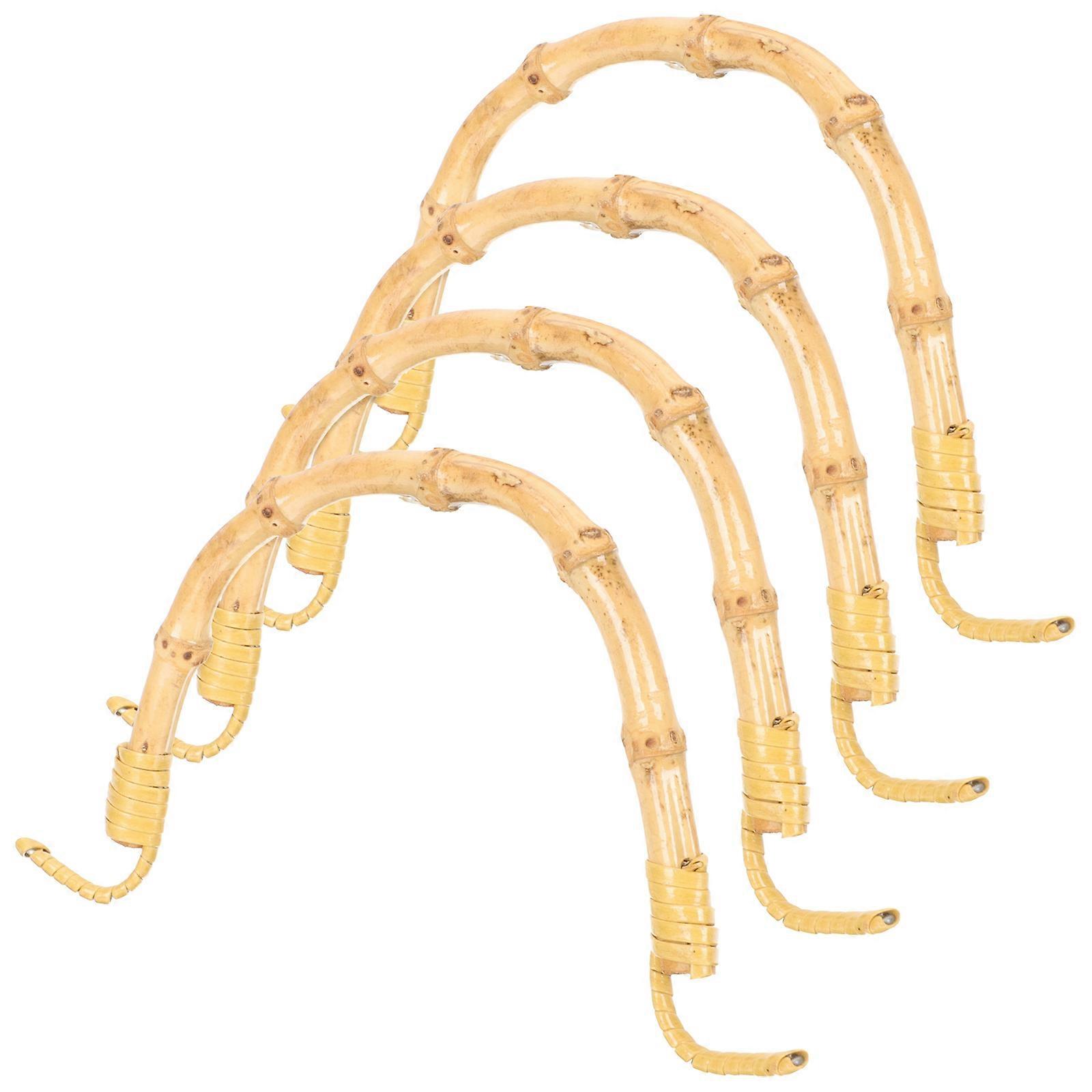 Vintage Teapot Handles Kettle Handles Heat Resistance For Cooking Enthusiasts 4Pcs Khaki Square Bamboo