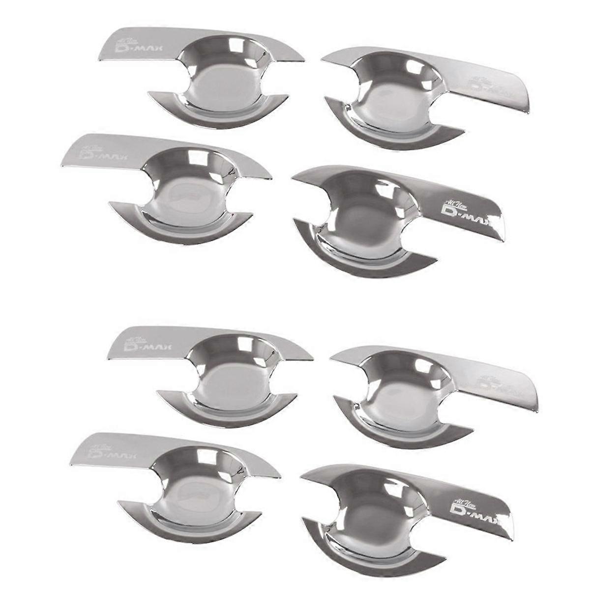 4Pcs ABS Chrome Car Door Handle Bowl Cover for D-MAX 2012-2018