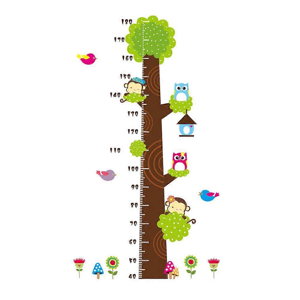 PVC Growth Chart Sticker Growth Chart Ruler Home Decoration Assorted Color 90X6-cn