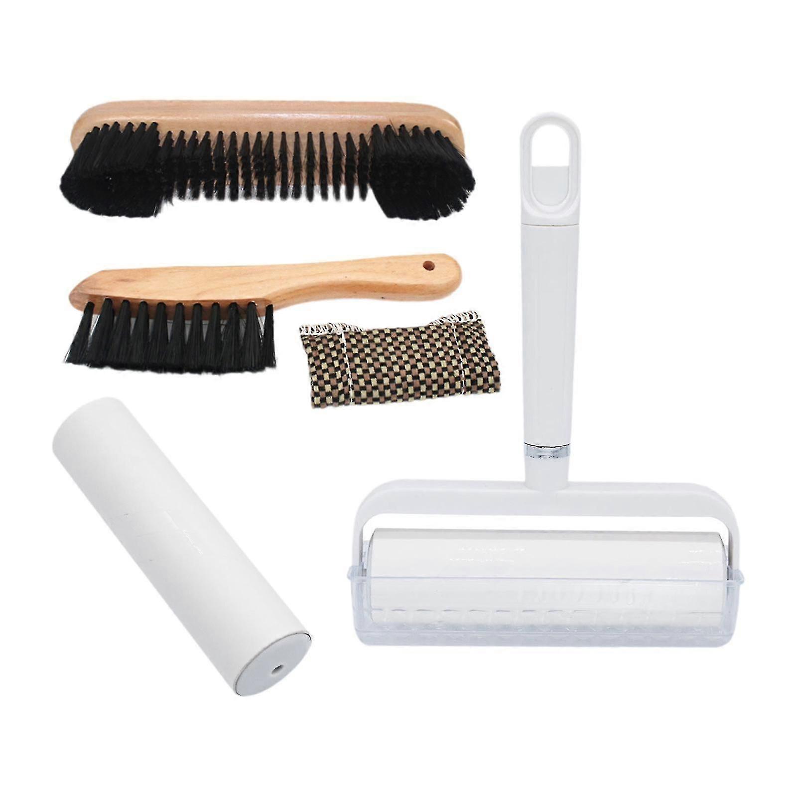 Versatile Cue Cleaning Cloth with Wood Handle for Billiards Pool Table and Rail Brush