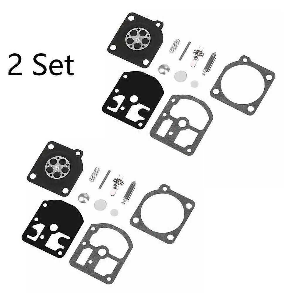 Suitable 2 Set Carb Carburetor Kit Replacement for Zama RB-11 Stihl 009 010 011 012 011AV
