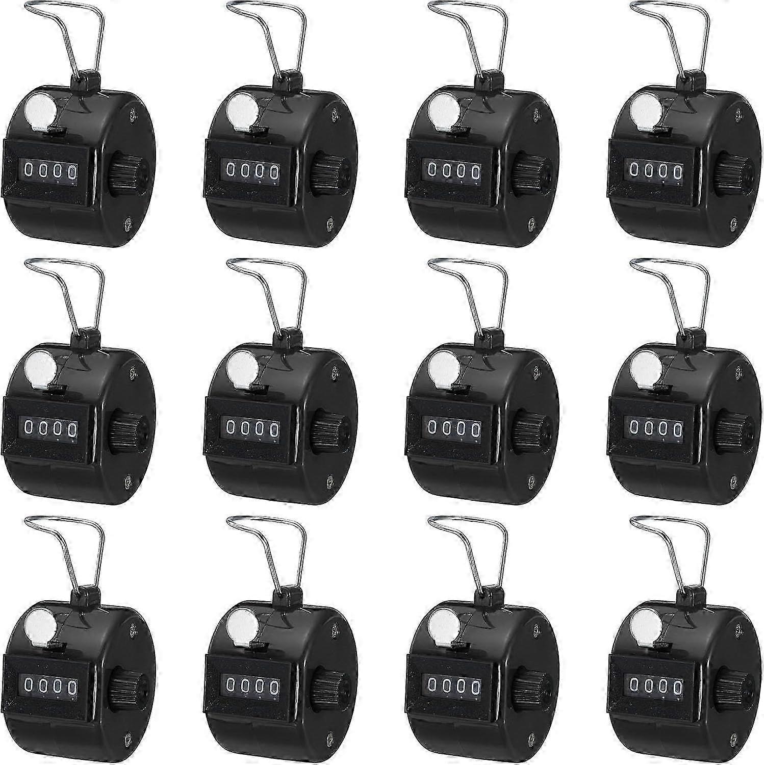 Contamani a 4 cifre, Clicker Tally Fitness portatile in plastica nero