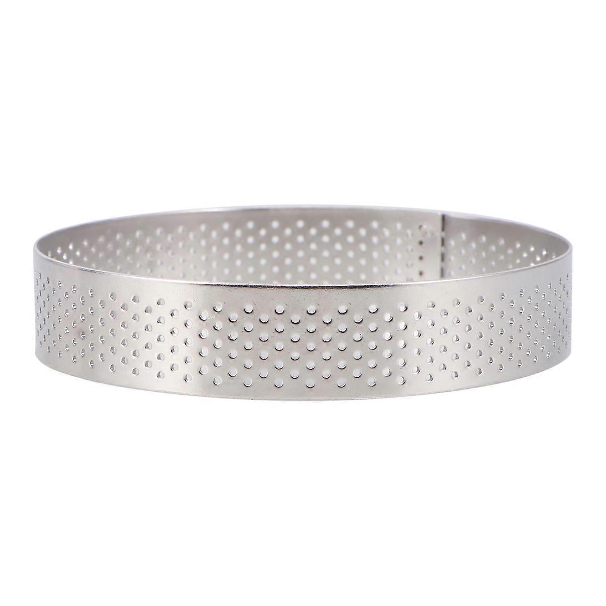 Round Mousse Cake Rings Stainless Steel Baking Tools Home Users Silver 10cm 1Pc