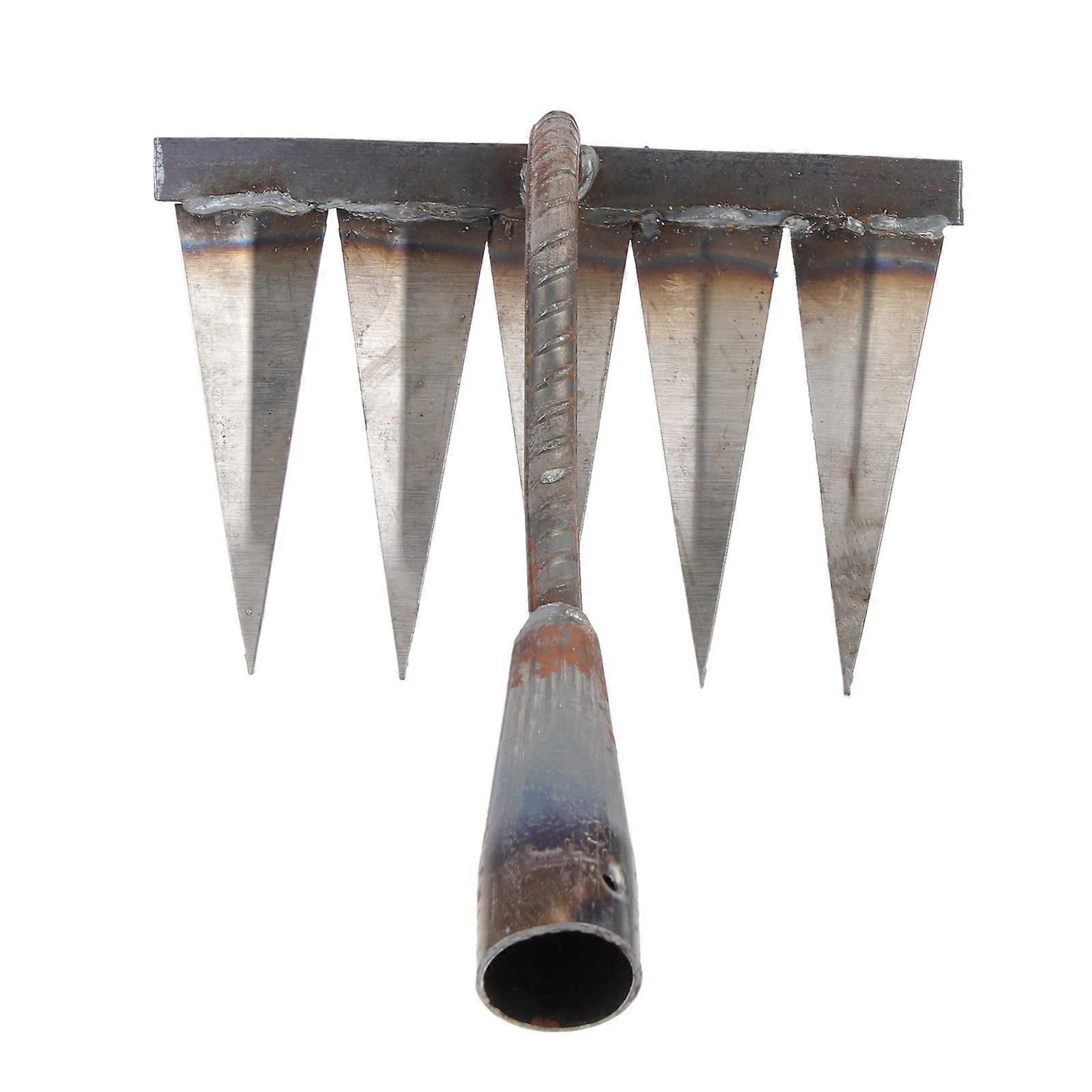 Stalen Tuin Hark Wieden Hand Gereedschap Tuin Werk Verwijdering 12.6X7.9X5.4in 1Pcs