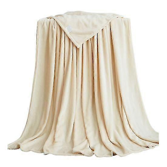 Coral Fleece Blankets Super Soft Shaggy Universal Solid-color Fleece Blankets for Sofa