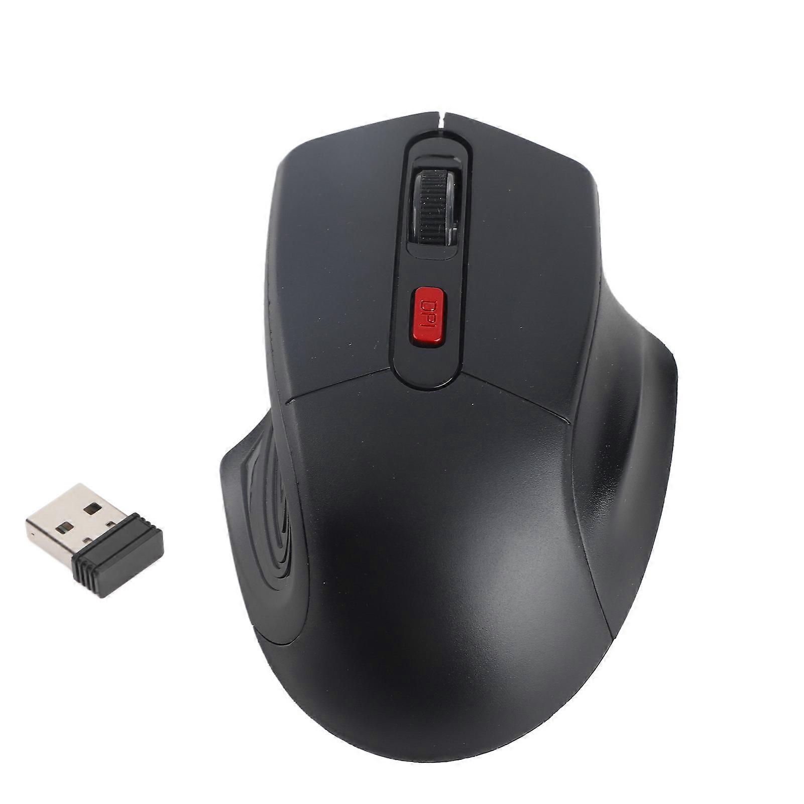 2.4GHz Wireless Gaming Mouse, Wireless Transmission, Three Adjustable DPI, Ergonomic Design, Black
