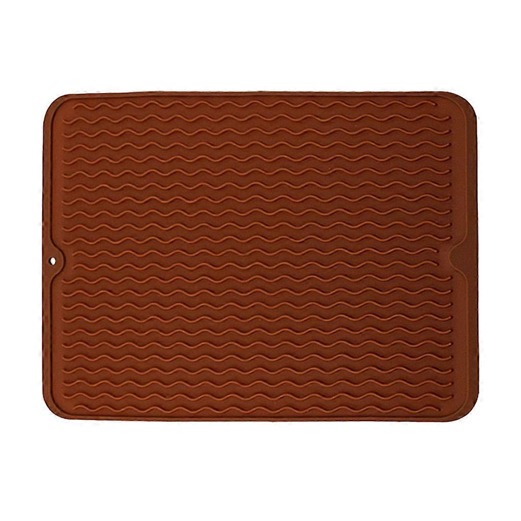 Brown Multi-purpose Heat Resistant Silicone Drying Mat