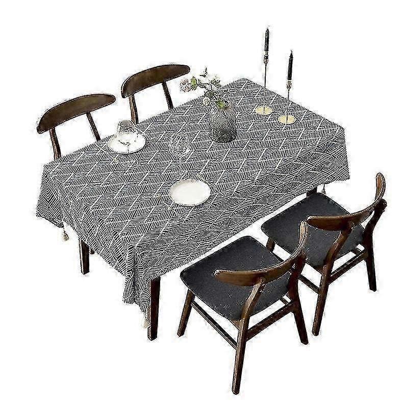 1pc Blue Rectangular Tablecloth for Tables, Track Table Cover, Year's Tablecloth