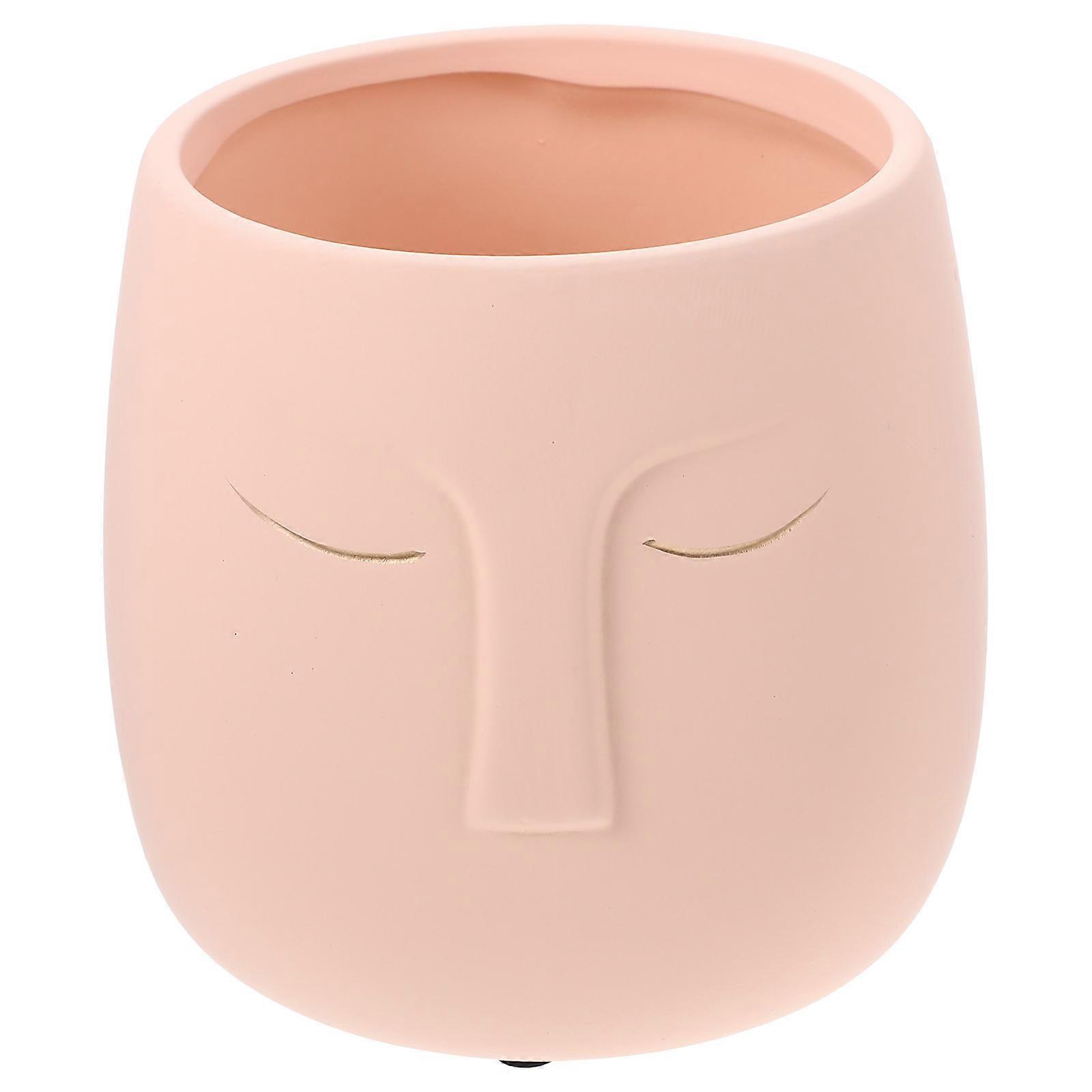 Durable Flower Pot with Drainage for Indoor Succulents – Compact Minimalist Planter with Stable Base for Home and Office Decoration