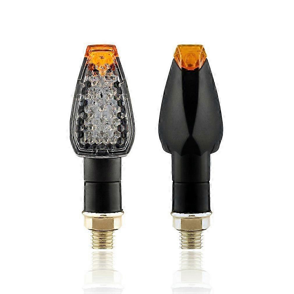 Indicatori di direzione a LED per moto 12V con E50 Mark 14LED Lampeggiatori Luce ambra Placcato argento Shell Indicatore luminoso