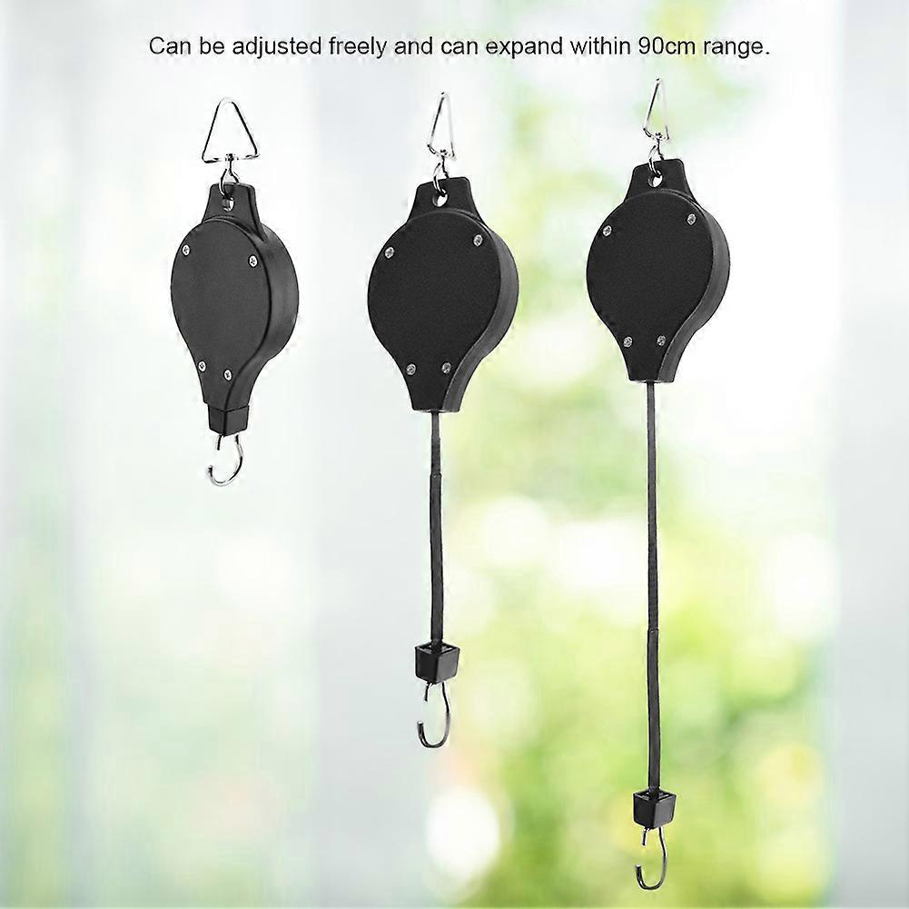 Adjustable Telescopic Retractable Pulley Pull Down Hanger for Potted Plants