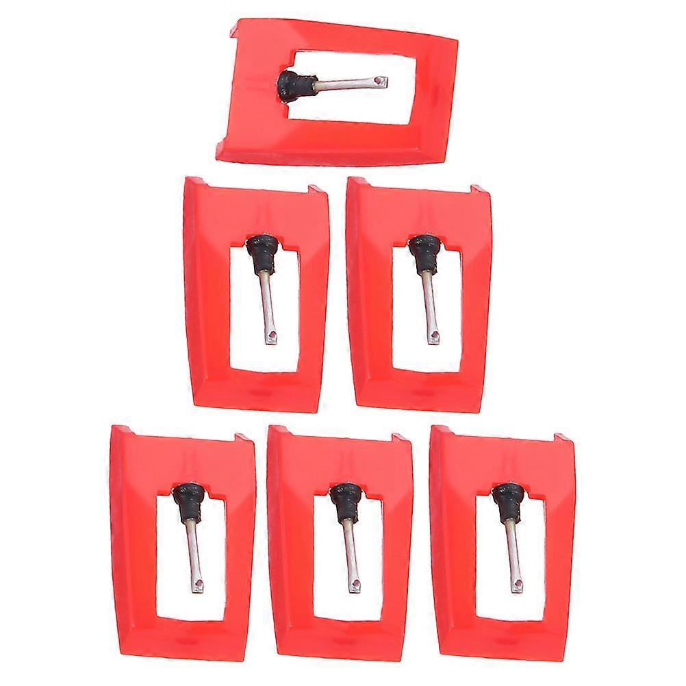 Record Player Stylus Turntable Accessory With Retro Design Music Listening 1.80X1.10X1.00CM 6Pcs