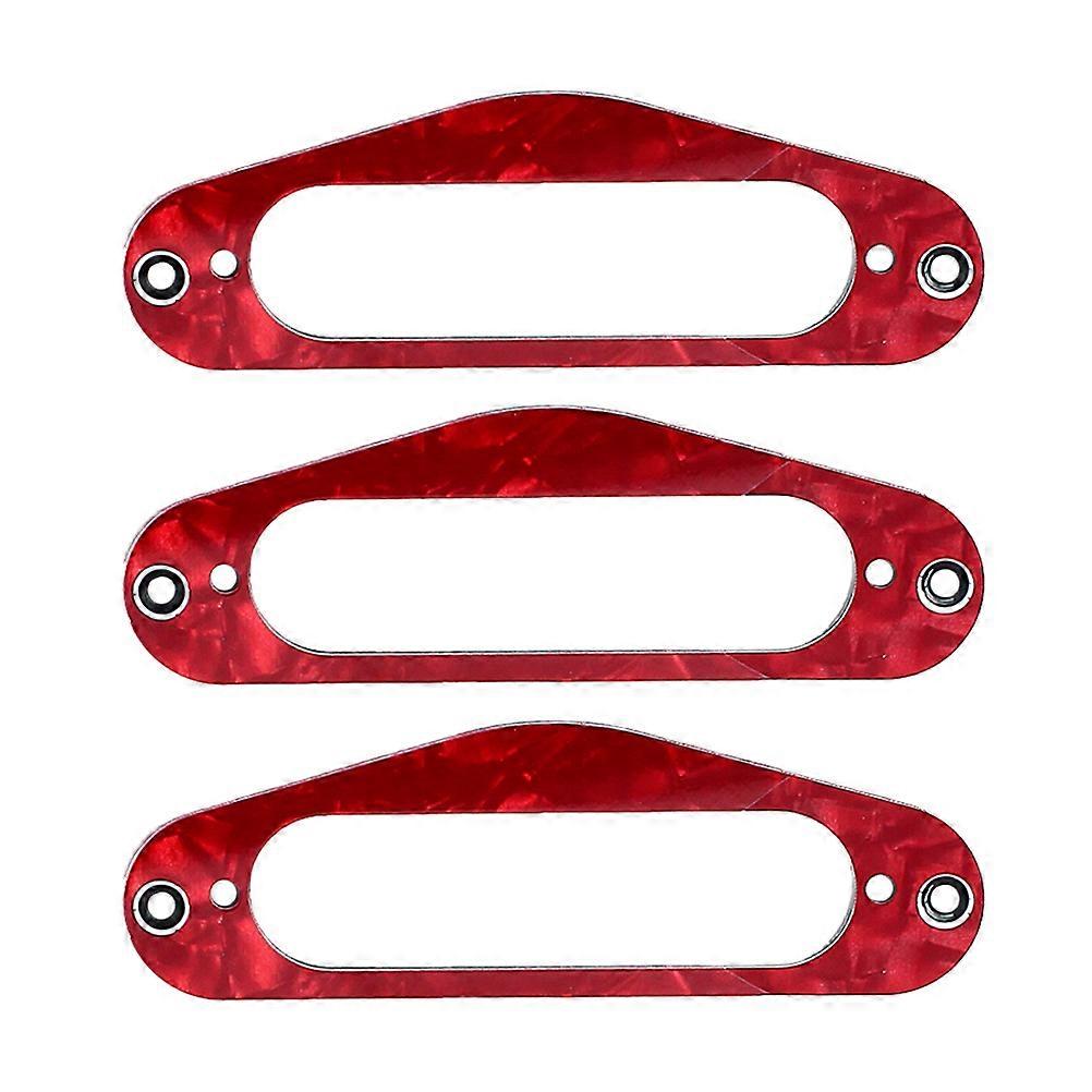 Guitar Mounting Screw For GB405B Pickup Ring Red Celluloid Single Coil Pickups 3Pcs TL Style