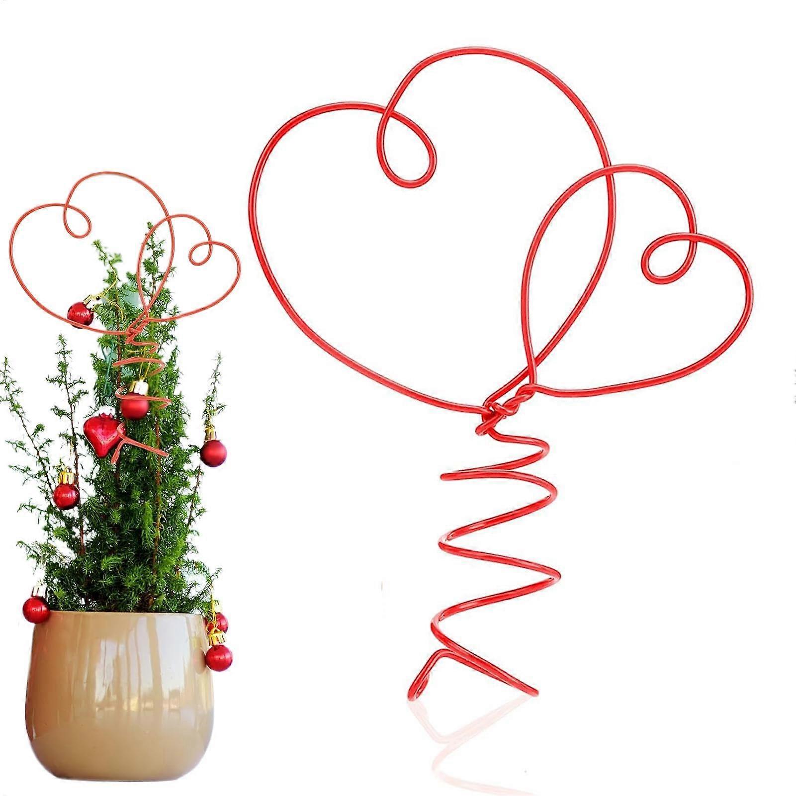 Valentine's Day Love Heart Shaped Tree Topper for Small Christmas Trees