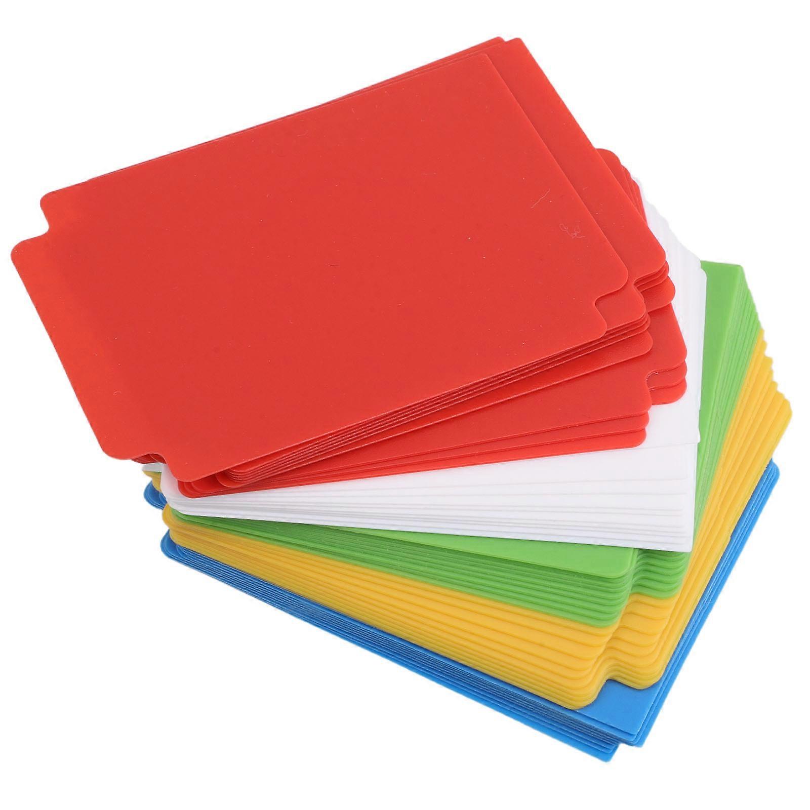 سجل تنظيم مقسم سجل فواصل التصنيف الدقيق لون متنوع 50 قطعة