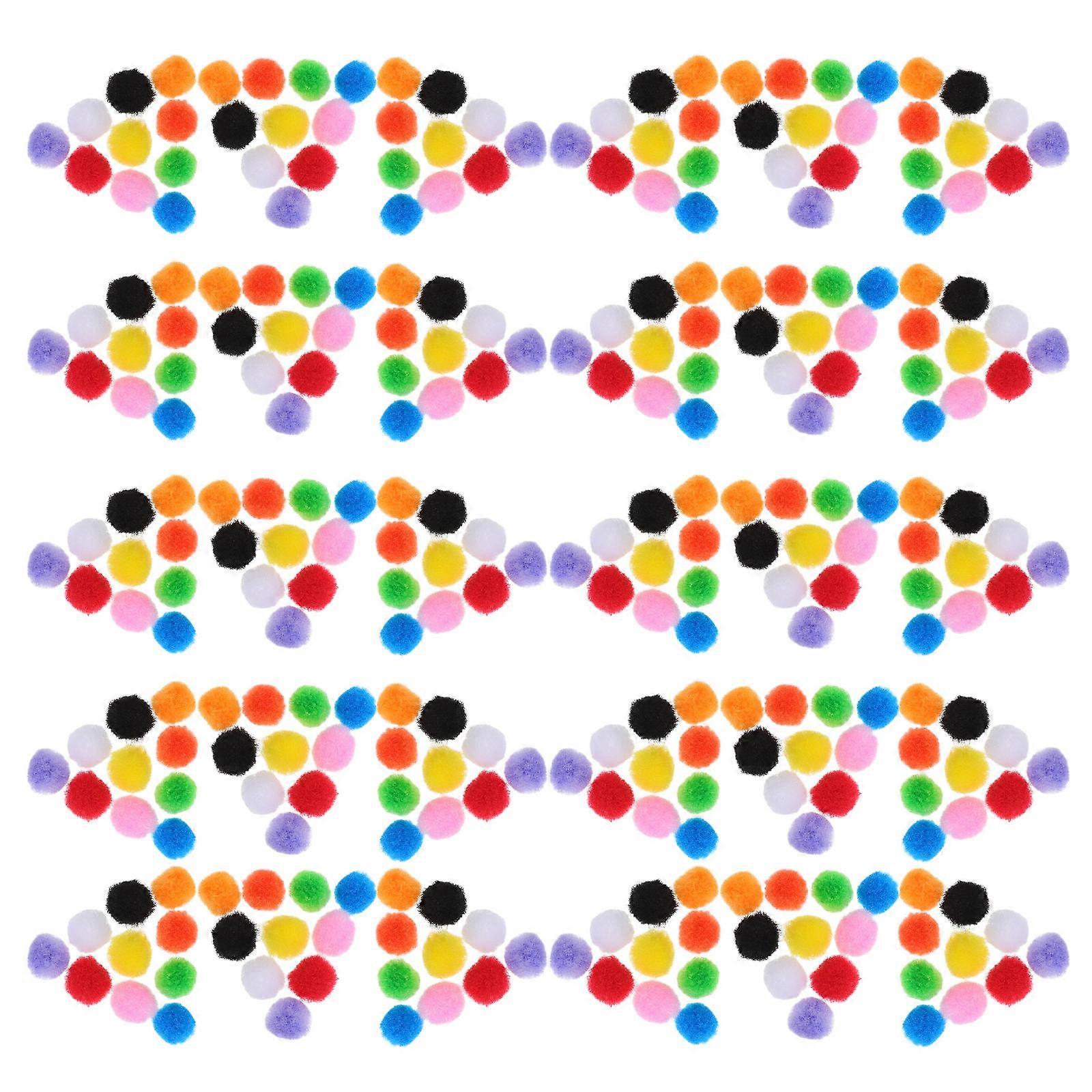 10000pcs Assorted Color Pom Poms for Crafting Supplies Soft Fluffy Balls for Clothing Use Portable