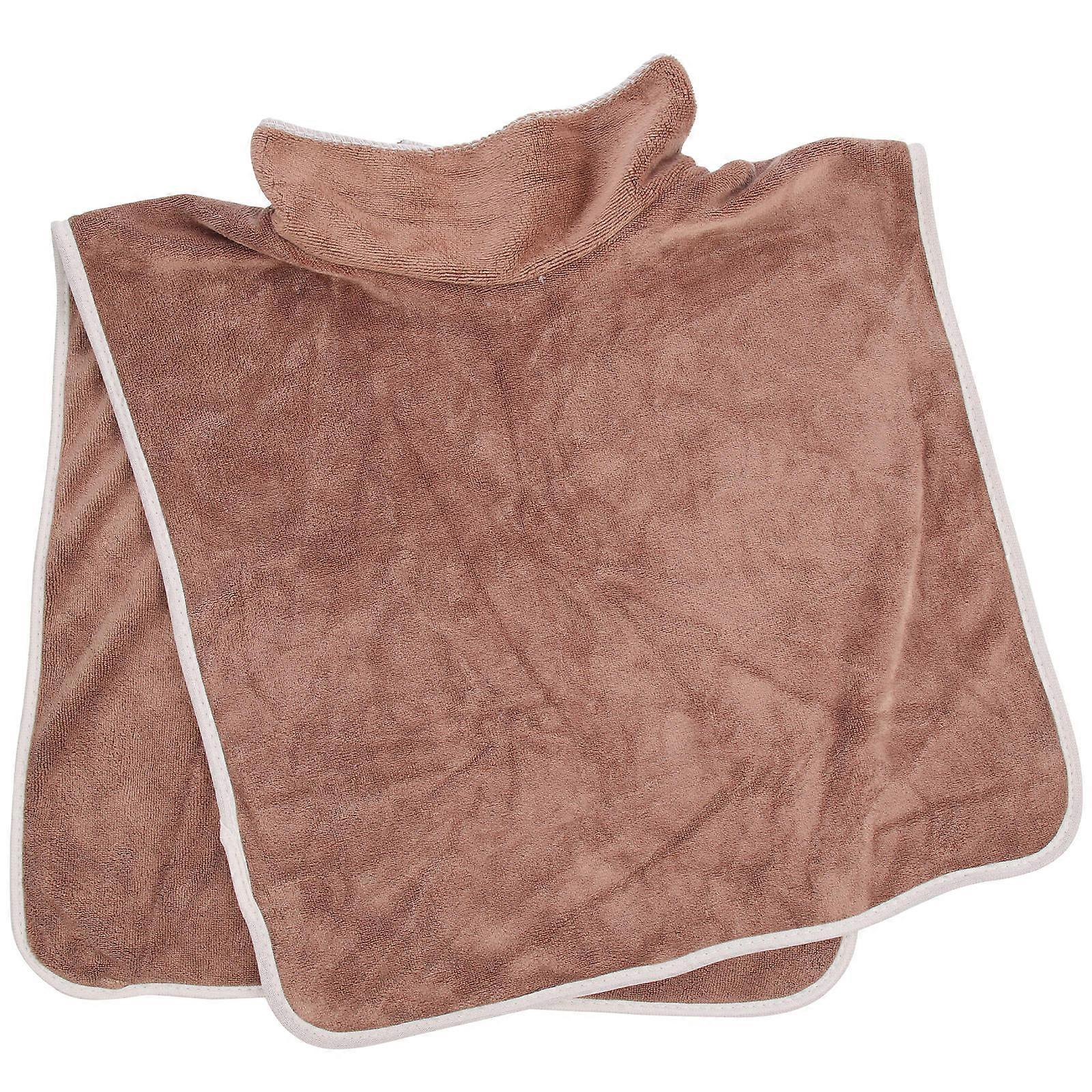 Ergonomic Hollow Design Massage Towel Safety Face Cushion Brown 67x38x0.5cm 1Pack