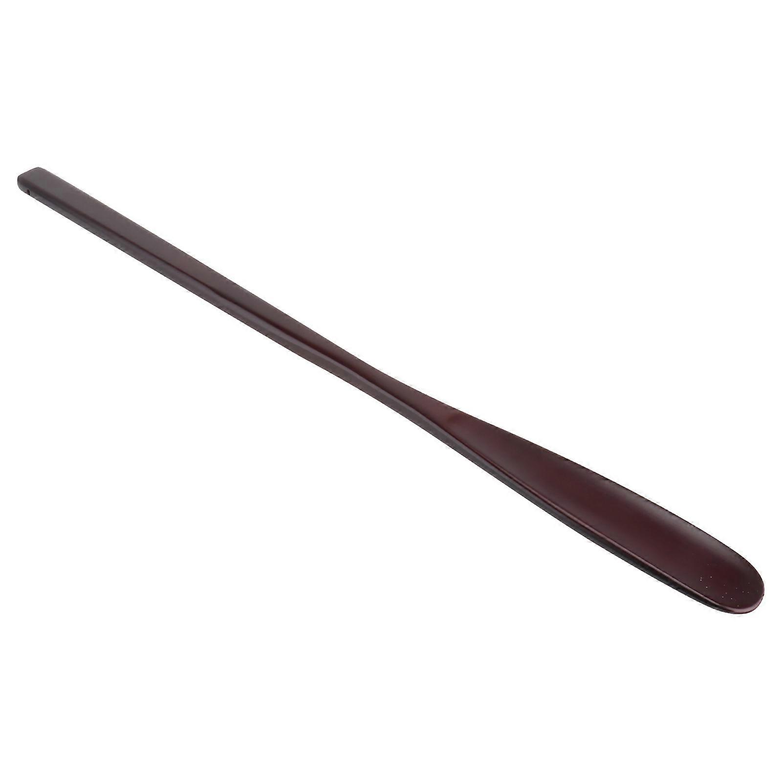Portable Shoehorn Stick for Shoes Use with Smooth Surface and Long Handle Made of Plastic in Red Color 9.5 inches