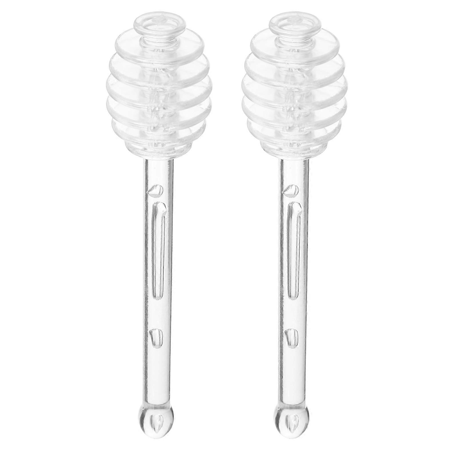 2 Pcs Reusable Honey Stirring Sticks   Smooth Wand for Syrup, Melted Chocolate, and Easy Mixing