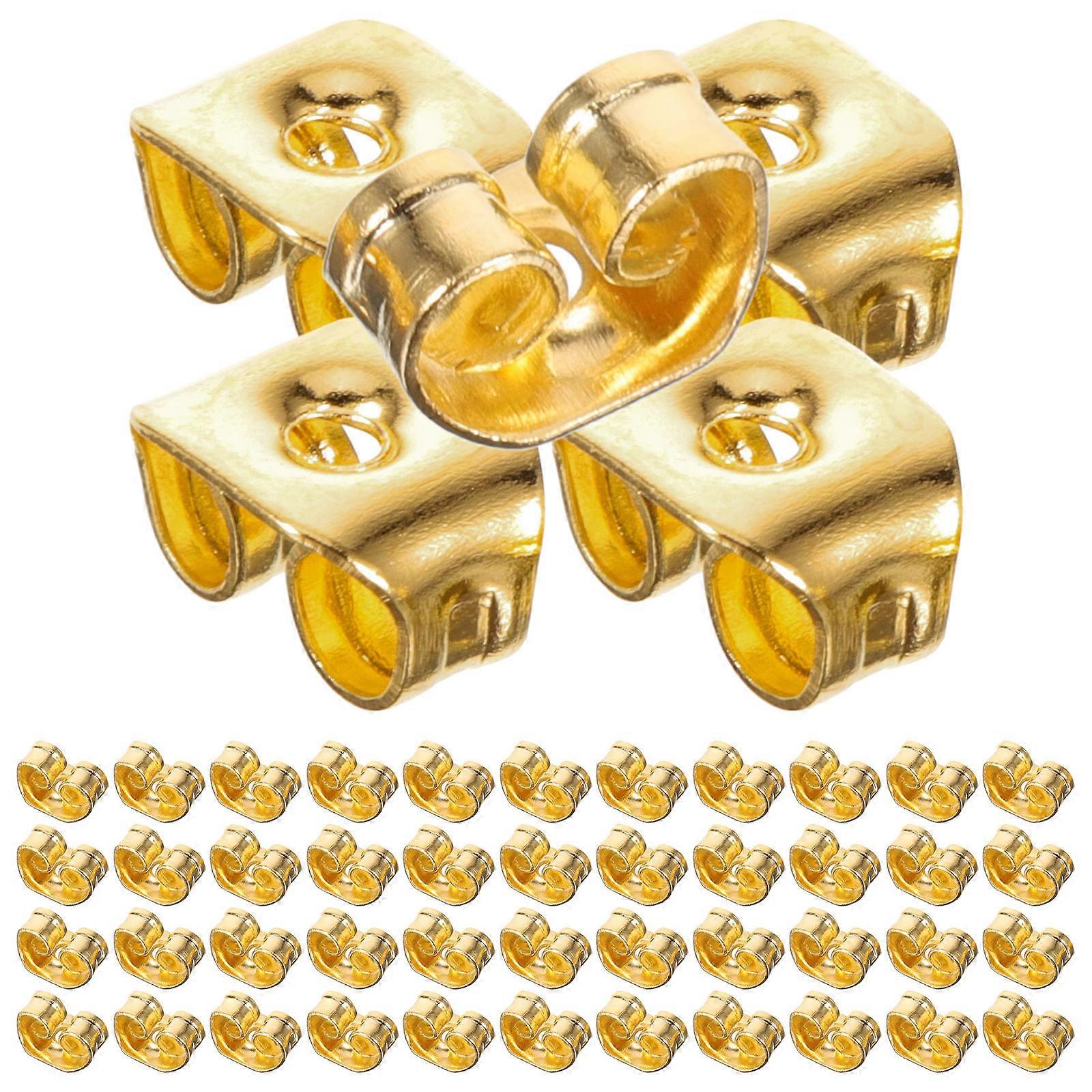 Earring Backings Metal Iron Material Replacement Parts Small Earring Backs For Studs 400Pcs
