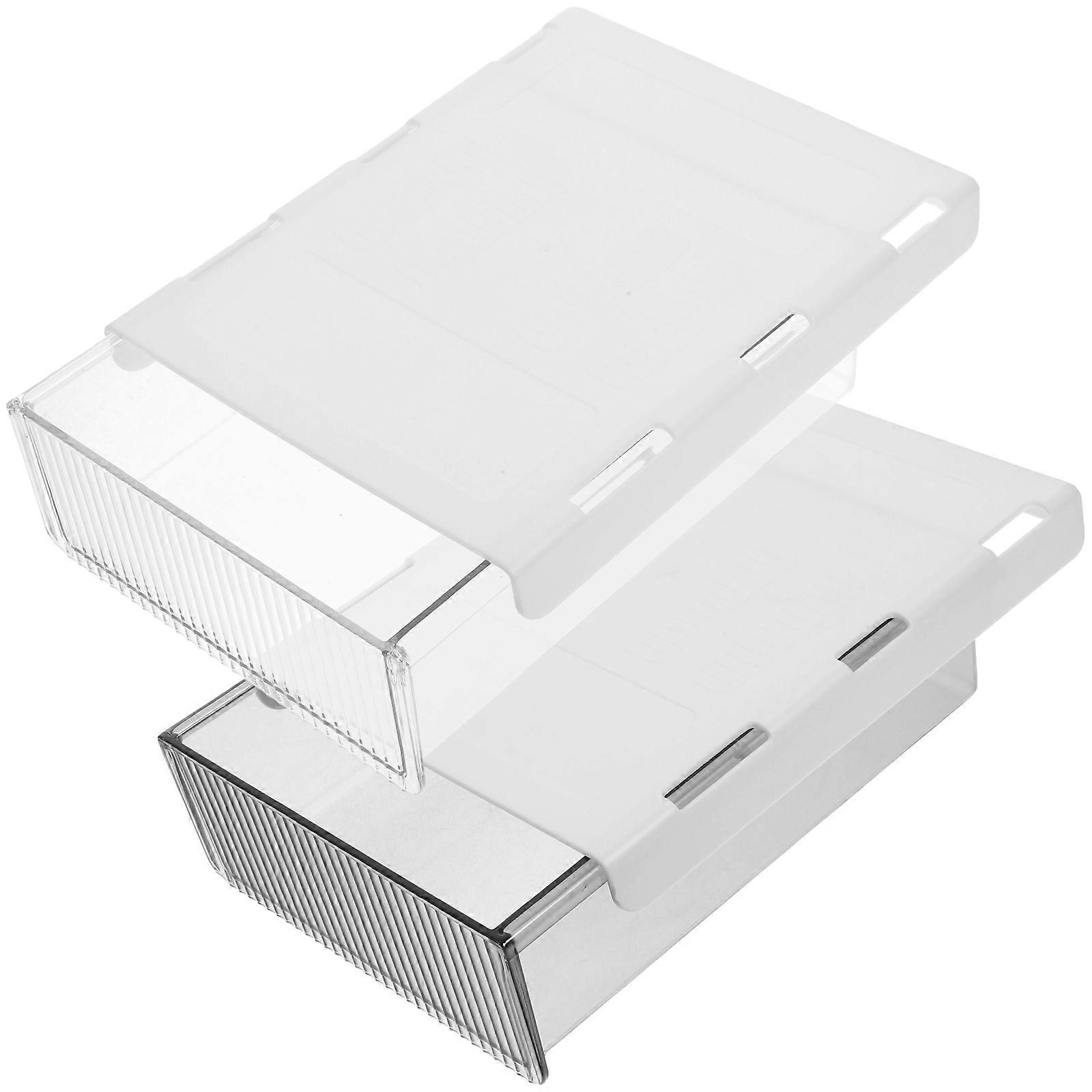 Hidden Storage Drawer Table Drawer Practical Modern Style Office Work Use 21x17x7cm 2Pcs