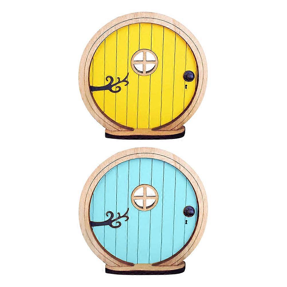 Fairy Garden Decor Rectangular Shape Fairy House Decoration For Adults And Families Mini House Decoration Accessory 2Set