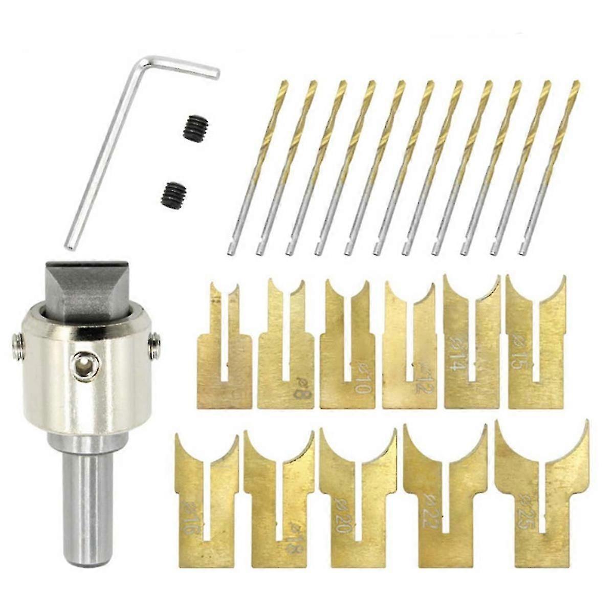 6-25mm Woodworking Round Bead Cutter Bead Drill Bit Buddha Ball Router Bit Milling Cutter Woodworkin